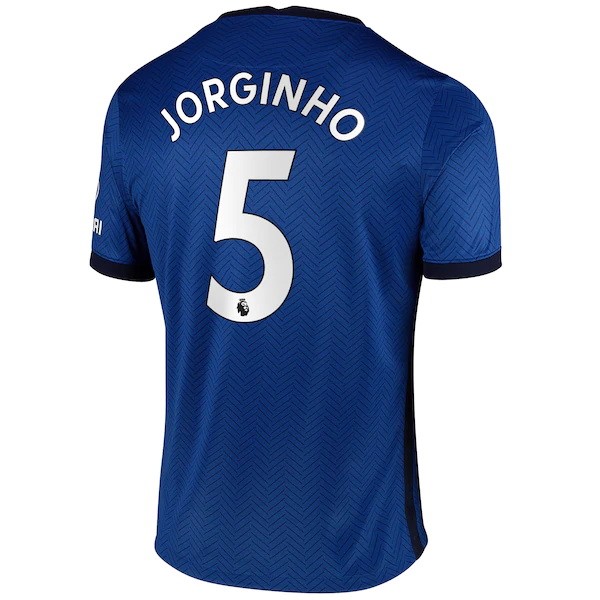 Camiseta Chelsea NO.5 Jorginho 1ª 2020-2021 Azul